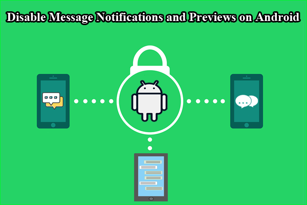 disable message notifications and previews
