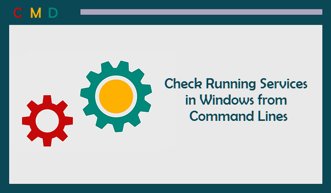 check running services in windows from command lines