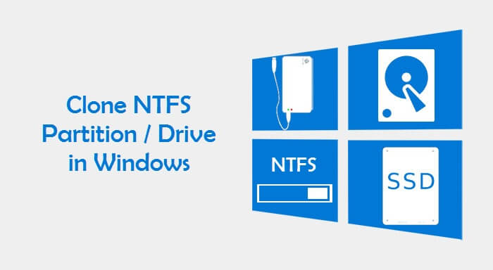 clone ntfs partition or drive in windows