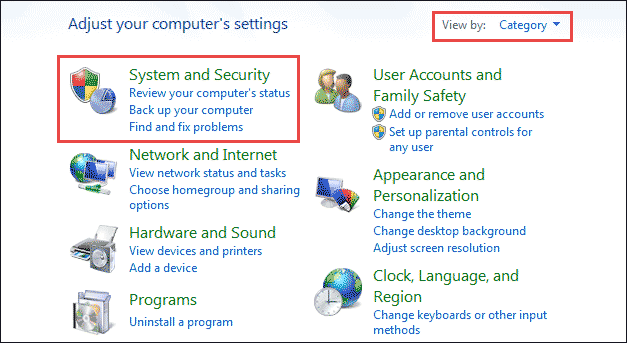find system and security