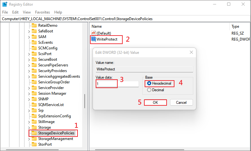 edit value data to 1 and click ok to confirm