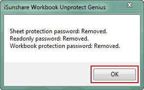 successfully remove excel file password protection