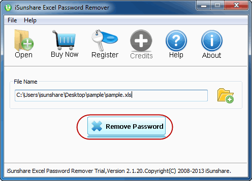 ready for removing excel password