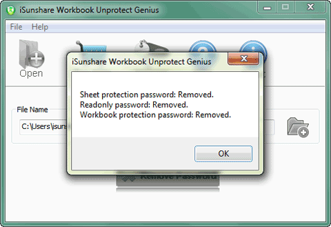 remove forgotten excel file password