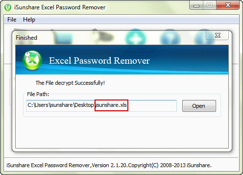 remove forgotten open password from excel xls file