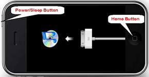 buttons for enter recovery mode and DFU mode