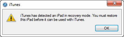 enter iOS recovery mode with Home and Power button