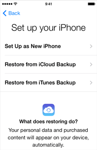 restore iPhone text messages after factory reset
