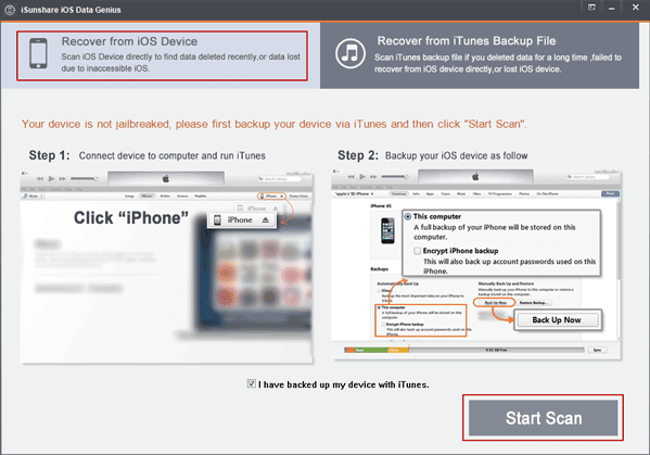 iPhone file recovery without backup