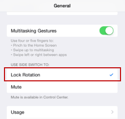 select lock rotation