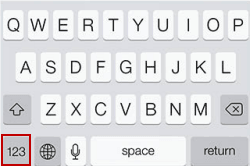 open number keyboard