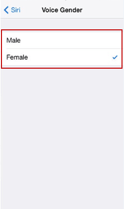 choose male or female