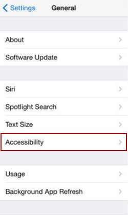 get into accessibility
