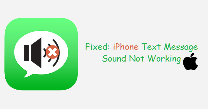 fixed iphone text message no sound