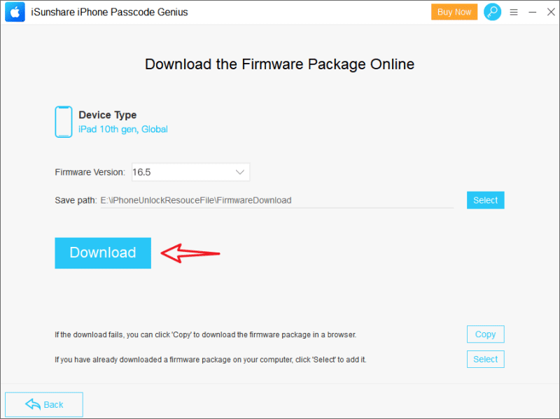 download the ipad firmware package