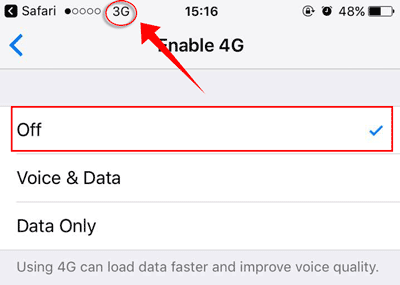 Enable 4G