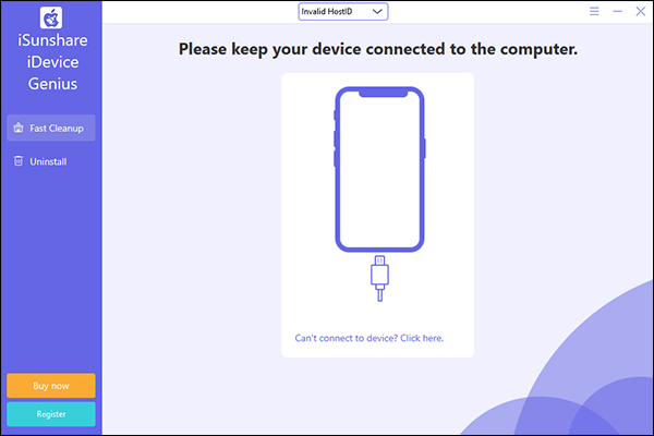keep your device connected to the computer