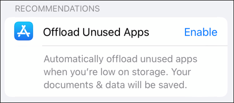enable offload apps