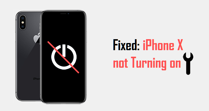 how to fix iphone x not turning on issue
