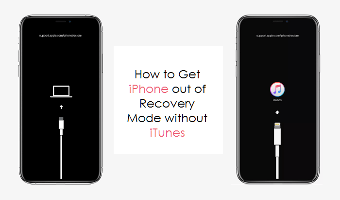 get iphone out of recovery mode without itunes