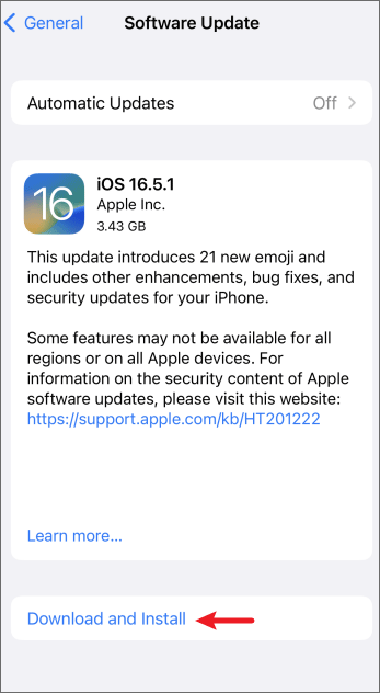 update ios software