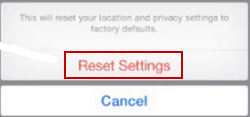select reset settings