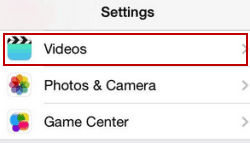 access videos setting