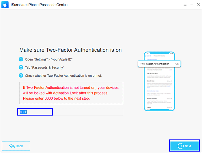 confirm Two-Factor Authentication on