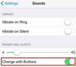 turn on change with buttons