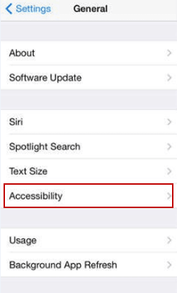 enter accessibility