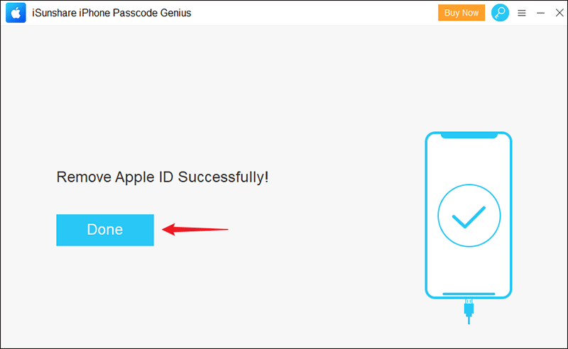remove apple id successfully