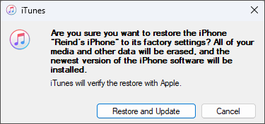 restore and update