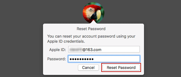 enter associated Apple ID and password