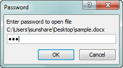 enter password to open docx document