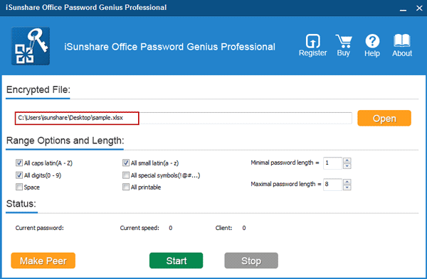 import password protected Office file