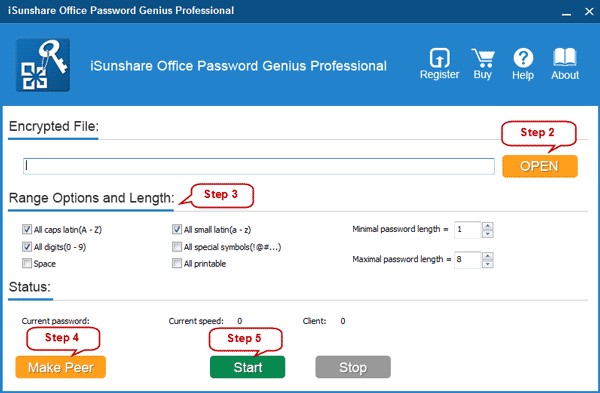 run Office Password Genius Professional