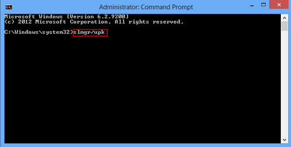 active windows 8 product key with command prompt