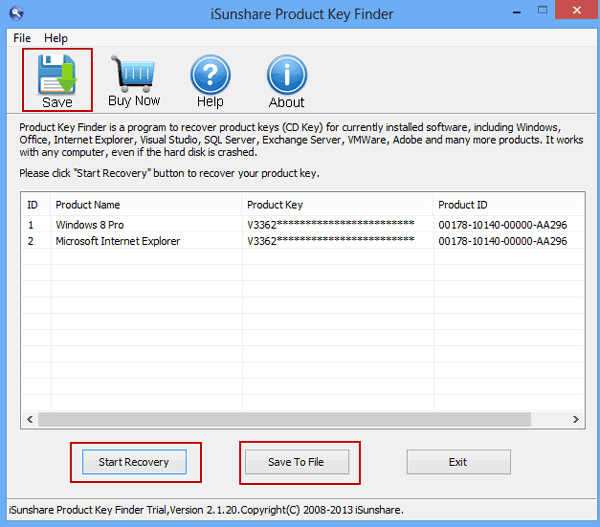 Windows Product Key Finder -  8
