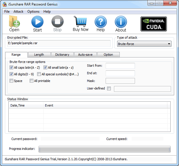 open rar file to remove password