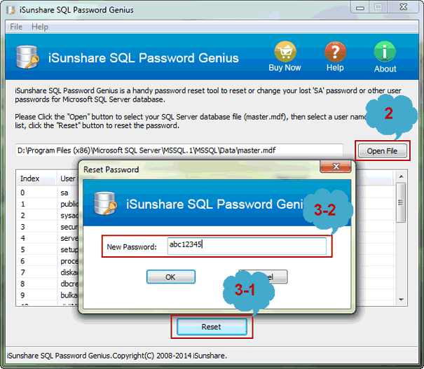 unlock locked SA account with SQL Password Genius