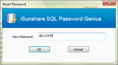 reset SQL Server user password