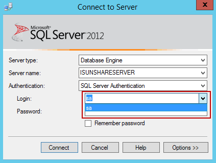 login SQL Server with another sysadmin user