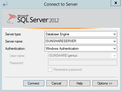 login SQL Server with Windows Authentication mode