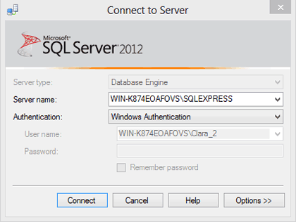 login in SQL Server Management Studio