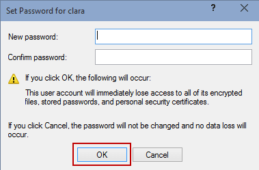 change windows 10 user password with computer management in safe mode