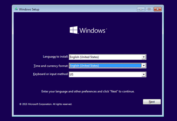 successfully boot windows 10 computer from installation media