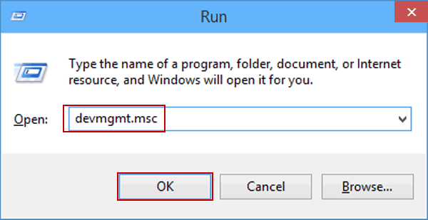 access device manager via Run