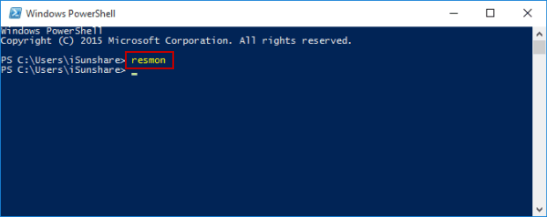 access resource monitor by windows powershell