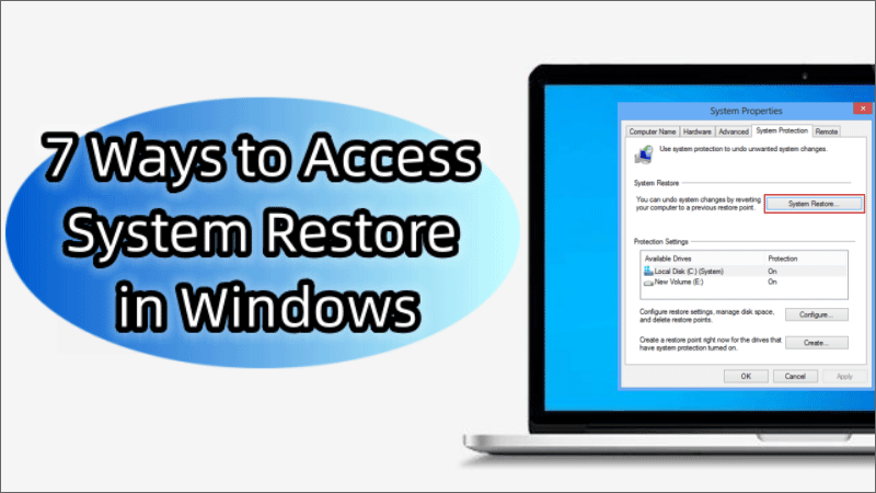 7 ways to access system restore in windows 10