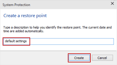 name restore point